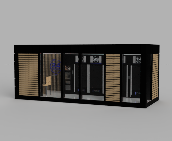 24/7 Verkaufscontainer - Autarker Smart Store für Außenflächen