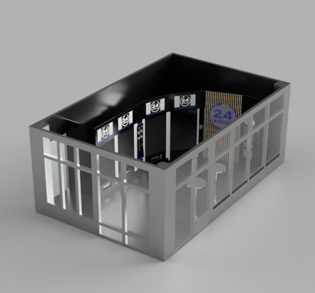 24seven Mini Markt Modul - Automatisierter Indoor Kiosk